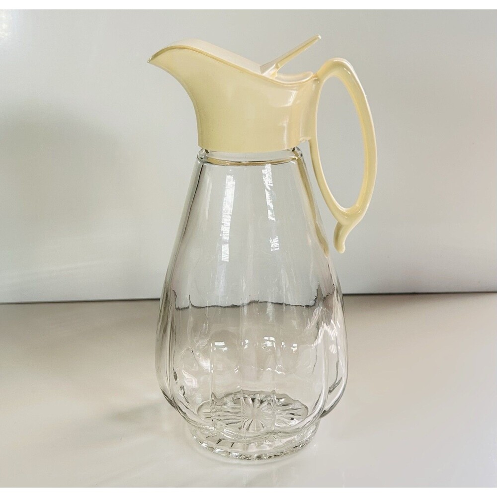 1970s Star Burst Log Cabin Syrup Dispenser Vintage Cottage Kitchen Decor